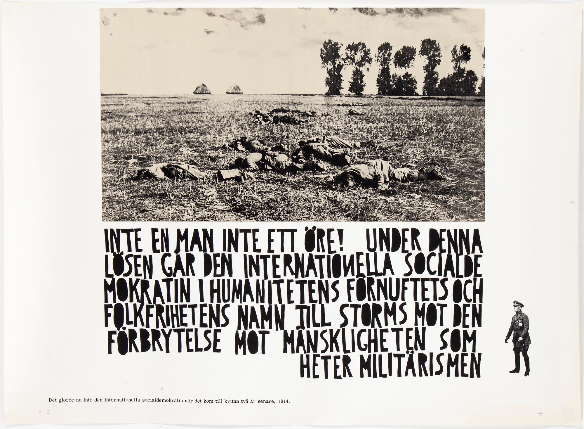 7 political posters mostly from 1960s and 70s, Sweden.