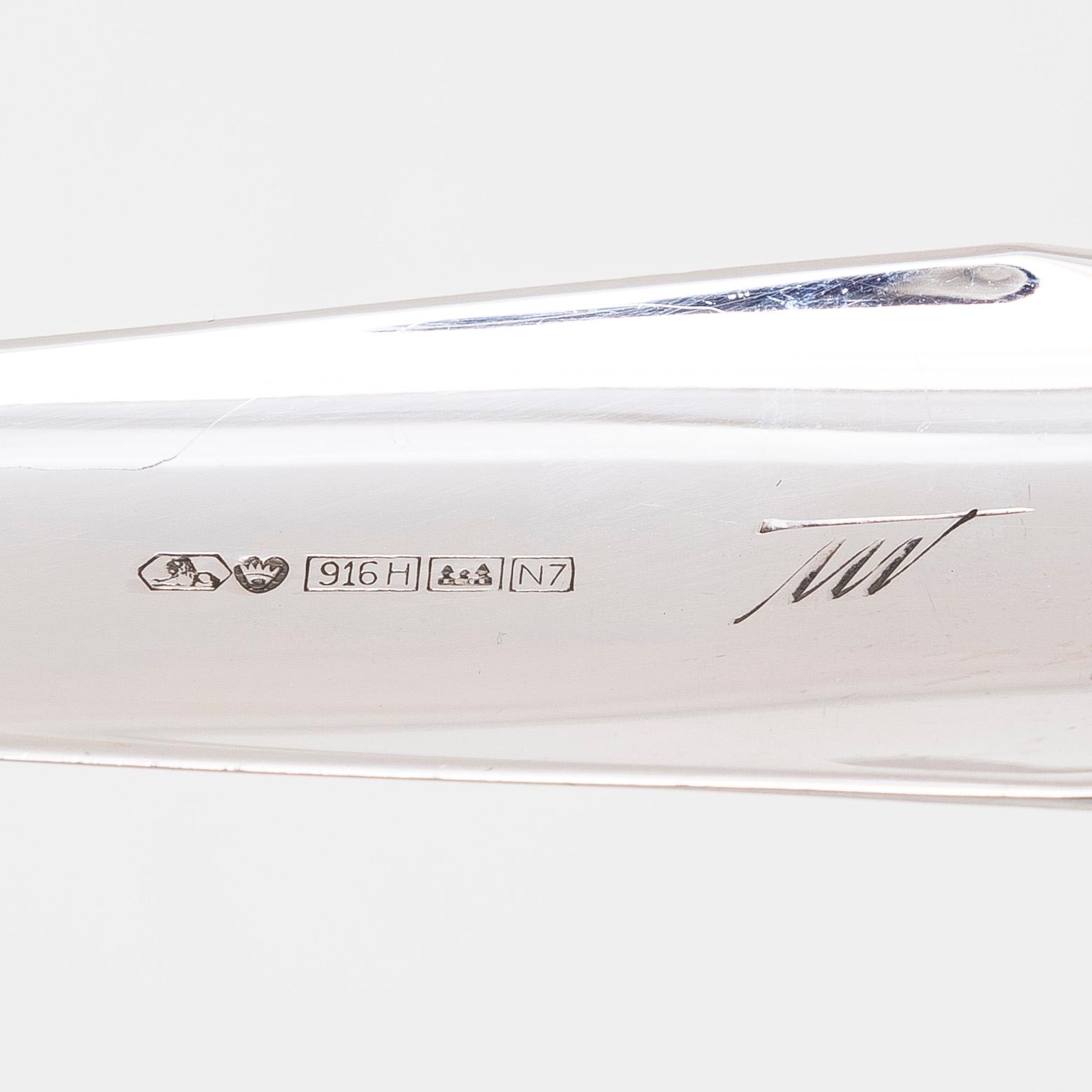 Tapio Wirkkala, hopeaesineitä, 6 kpl, Kultakeskus, Hämeenlinna 1961-1971.