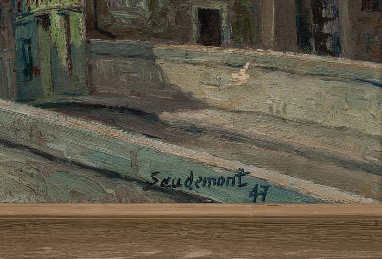 EMILE SAUDEMONT, olja på duk. Signerad och daterad -47.