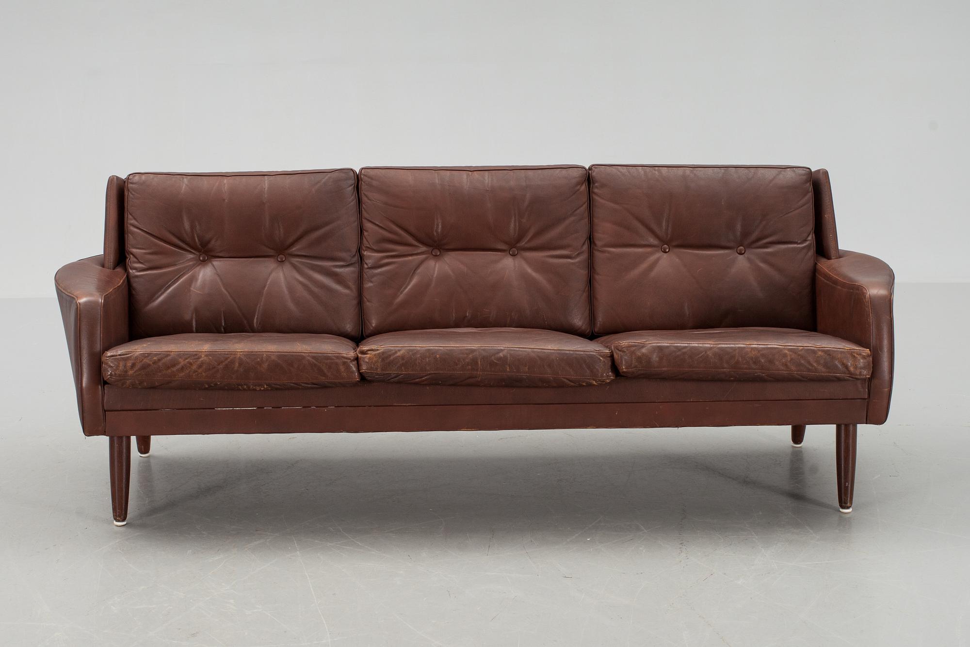 SOFFA, skinn. 1950-tal.