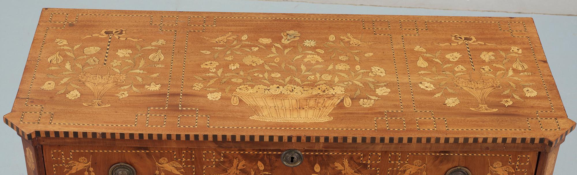 BYRÅ, troligen Holländsk, Louis XVI stil, 1800-tal.