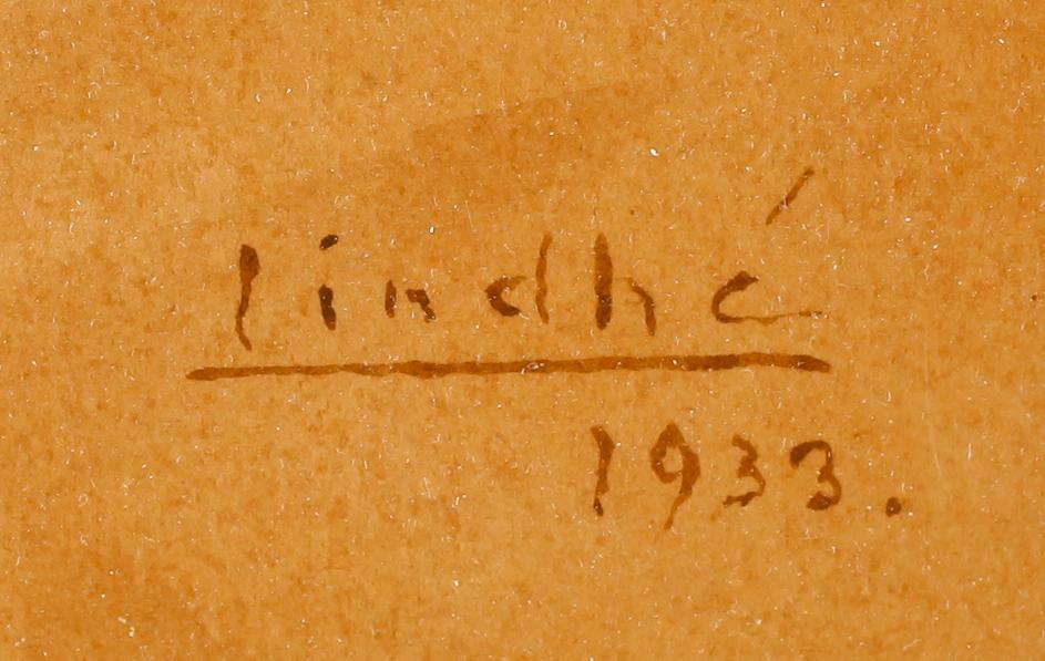 IVAN LINDHÉ, akvarell, signerad och daterad 1933.