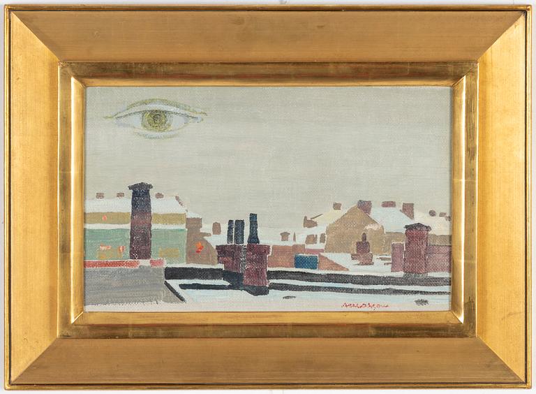 Axel Olson,  oil on canvas, signed.