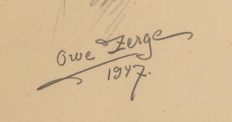 Owe Zerge, ung pojke med fluga.