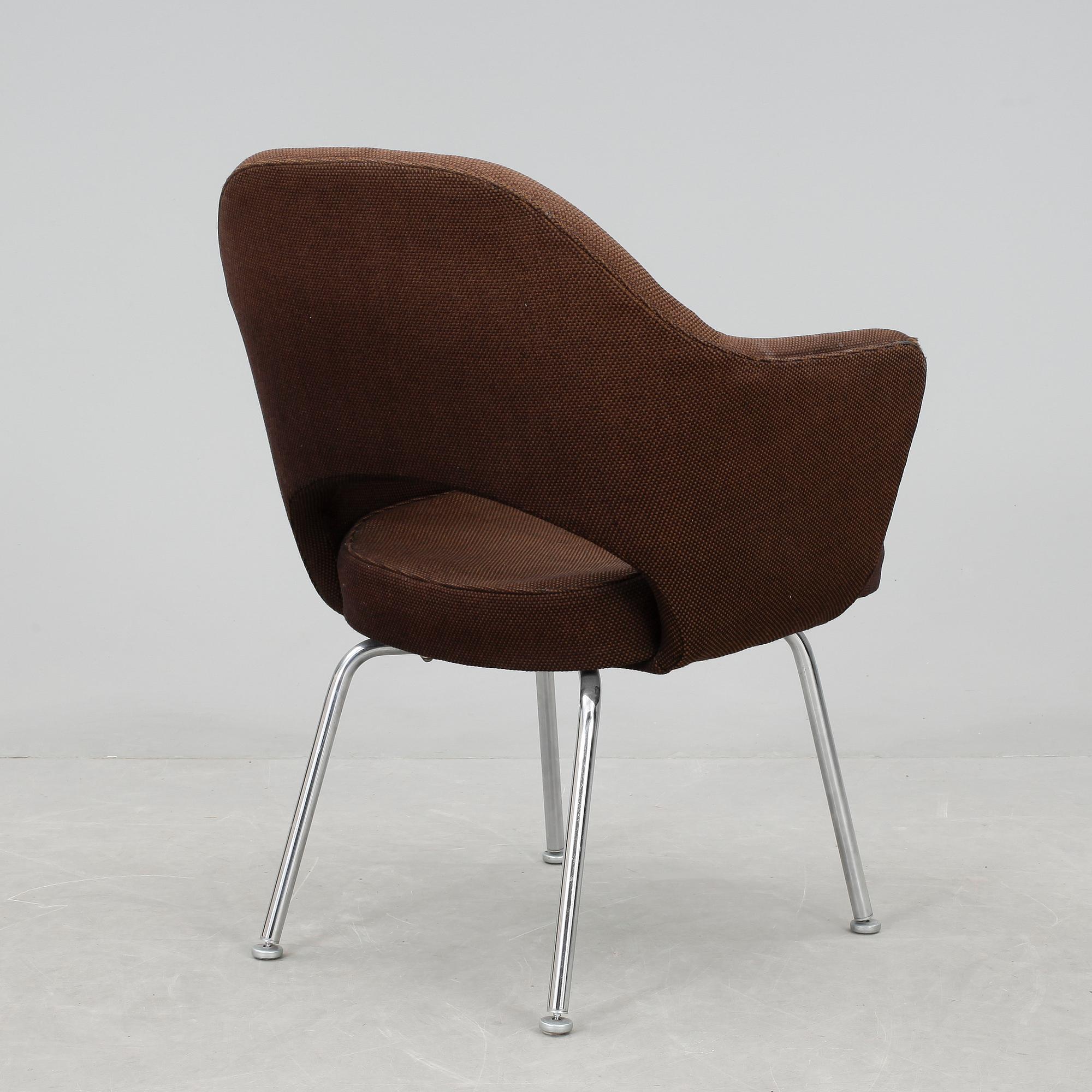 FÅTÖLJ, 'Executive Side Chair', Eero Saarinen, NK's verkstäder för Knoll International, 1965. Etikettmärkt.