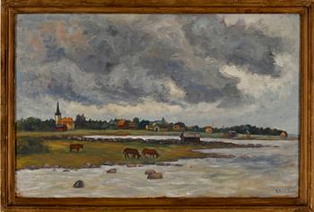 AXEL KARGEL, olja på pannå, signerad och daterad 1931.