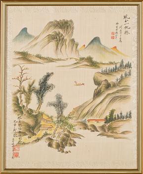 SIDENMÅLNING, Kina, 1900-talets första hälft.