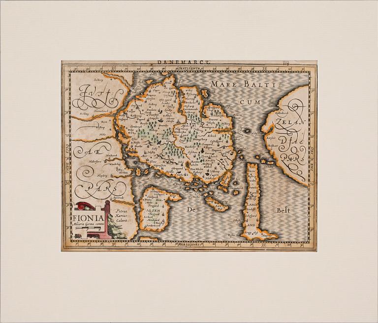 KARTA, Mercator/Hondius. 1600-tal.