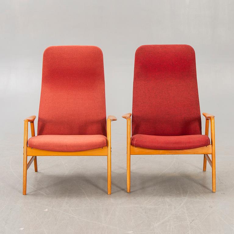 Alf Svensson, armchairs,
a pair, "Contour-Set 327", Bra Bohag, Ljungs Industrier AB.