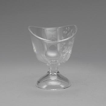 SKÅL på fot, glas, "Linnea", Lisa Bauer, Kosta Boda.