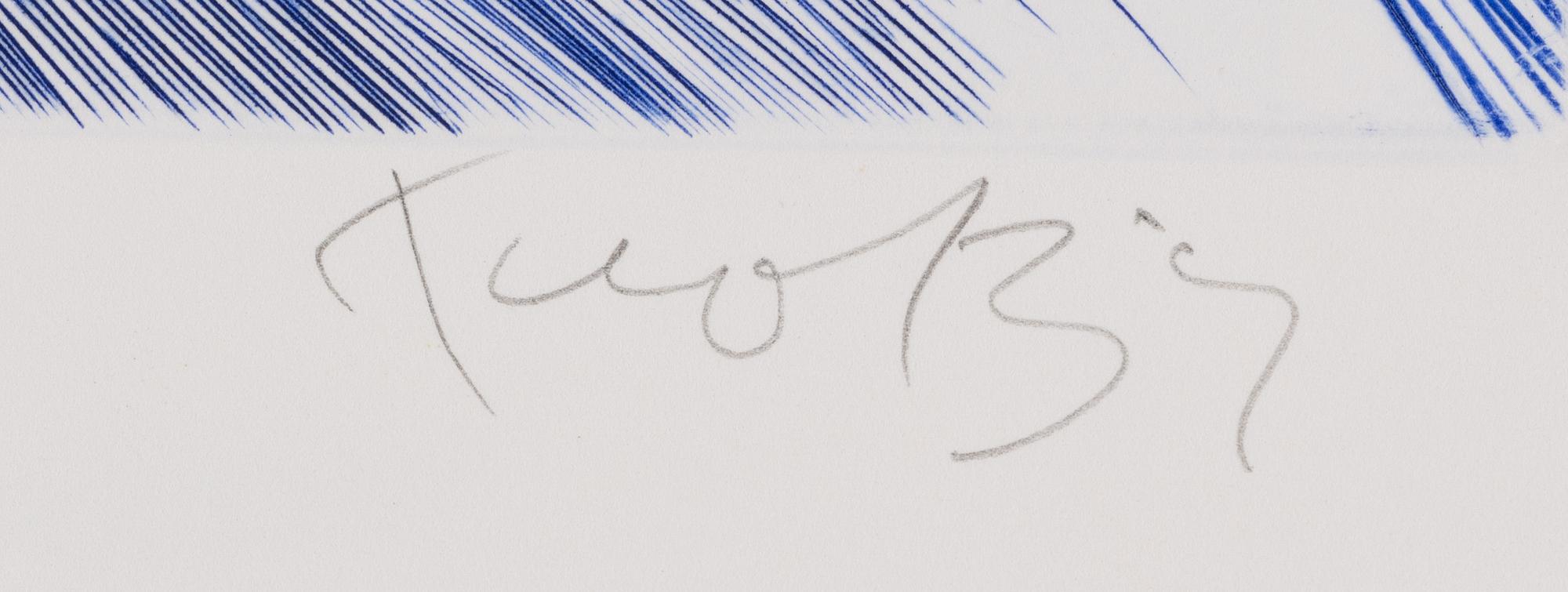 Ulf Trotzig, "King Sweeney", portfolio with nine colour etchings.