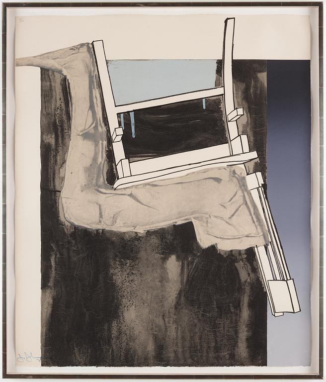 Jasper Johns, "Leg and Chair", from "Fragment - According to What".