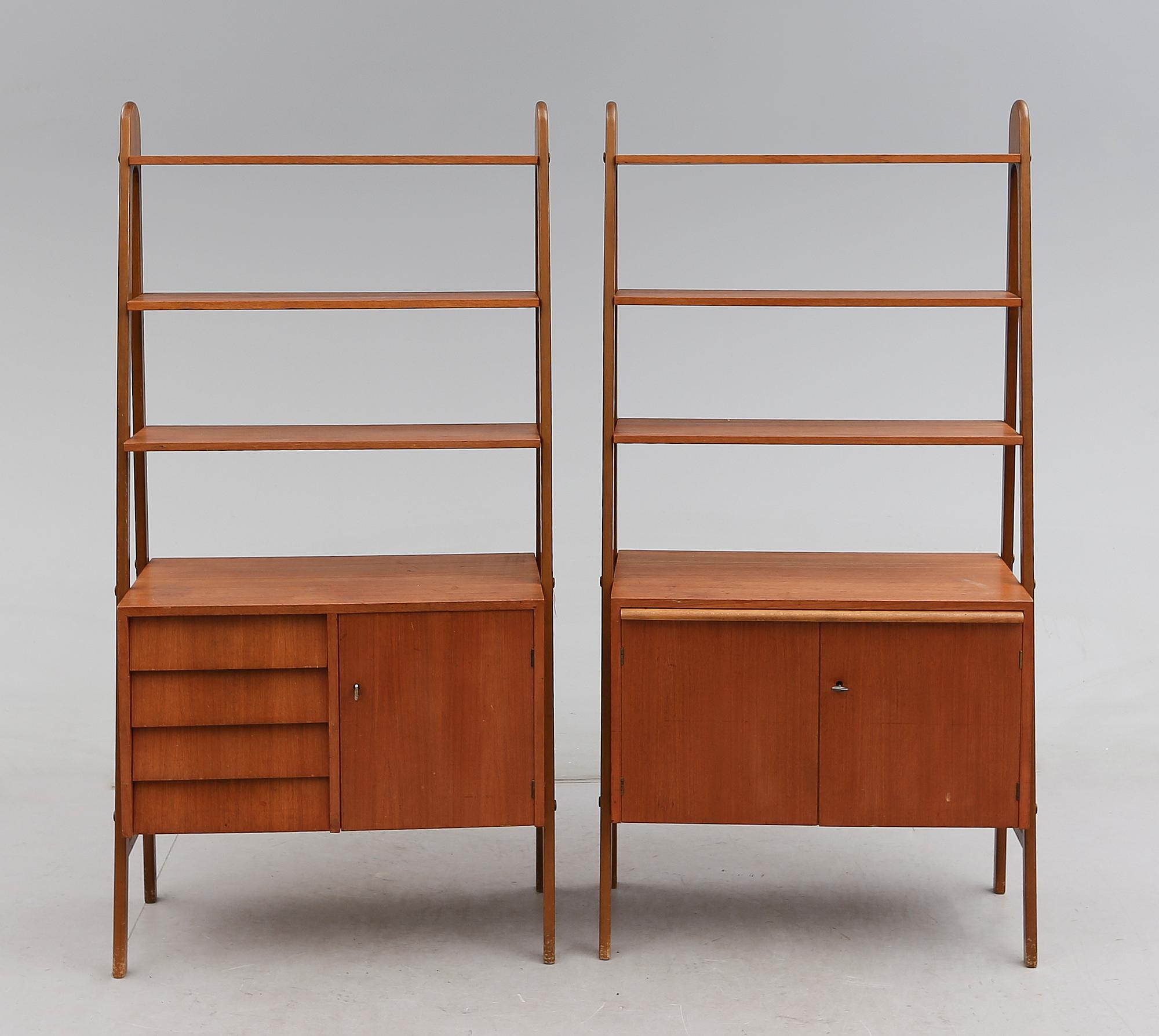 BOKHYLLOR, 1 par, 1900-talets mitt.