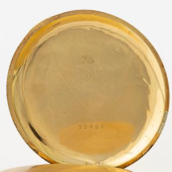 Orator, 18K guld, fickur, 49 mm.