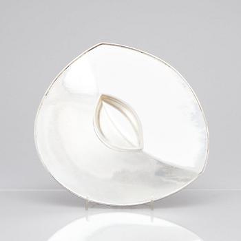 Jan Brunk, a sterling silver dish, Stockholm 1986.