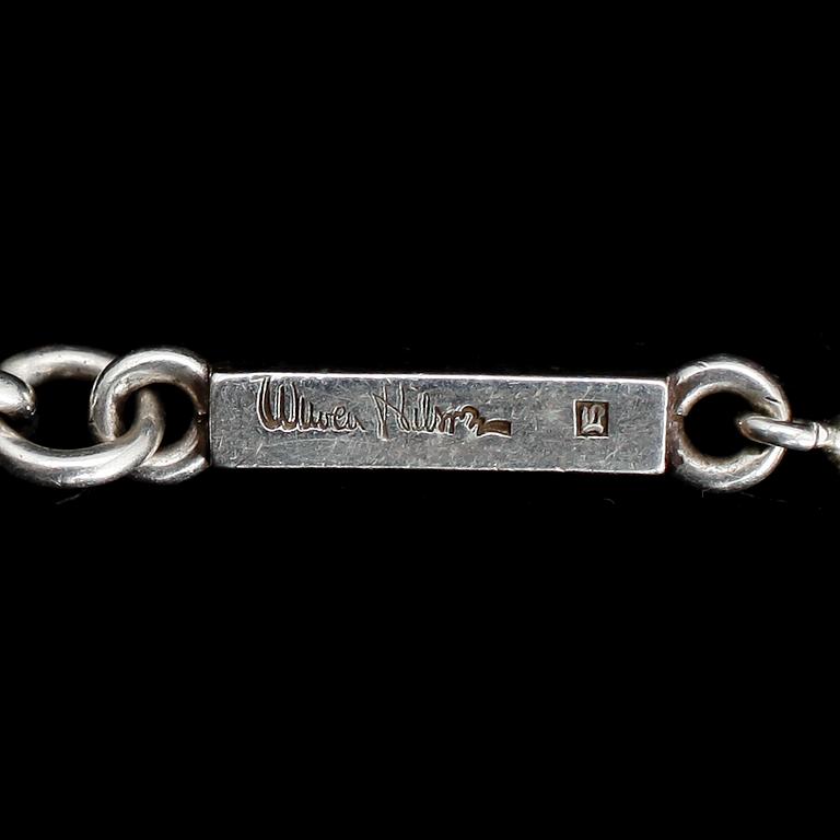 ARMBAND, silver, Wiwen Nilsson, 1937. Vikt ca 14 gram.
