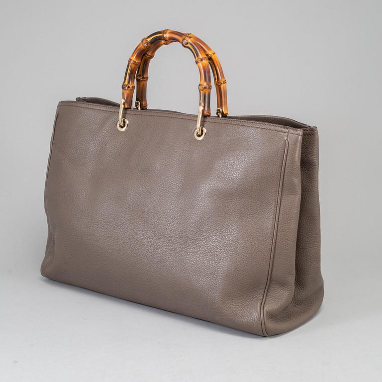 GUCCI, 'Large Bamboo Leather Shopper'.