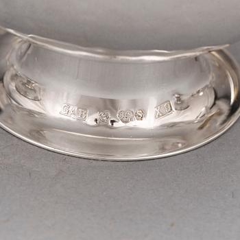 PUNCHMUGGAR, 17 st, silver GAB samt Cson, 1900-talets andra hälft / slut. Total vikt ca 606 g.