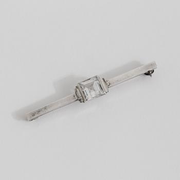 A rock crystal brooch by Wiwen Nilsson, Lund, 1953.