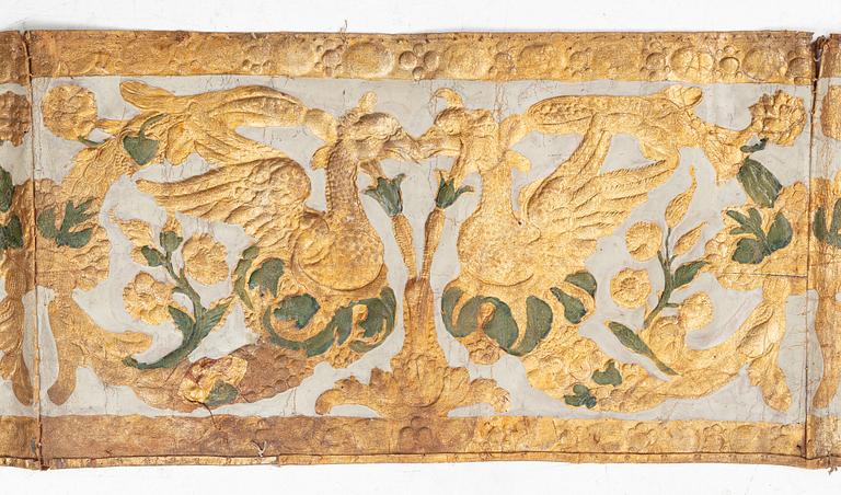 Gyllenlädertapet, omkring år 1700, Barock.
