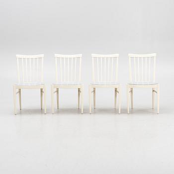 Carl Malmsten, a set of four 'Herrgården' chairs, Bodafors, 1964.