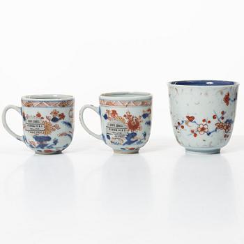 Six cups and four saucers, China, Qing dynasty, 18th century.