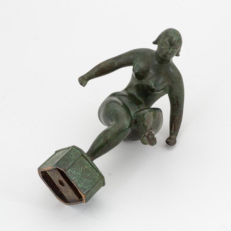 Nils Fougstedt, sculpture, bronze, signed.