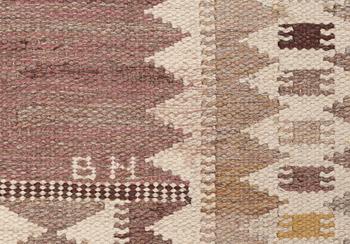 CARPET. "Salerno grå" ("Kristianstad"). Flat weave (rölakan). 262 x 194  cm.