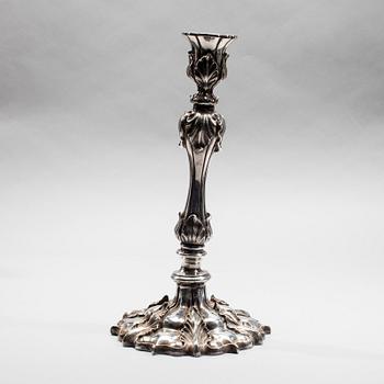 KANDELABER, försilvrad, England 1800-talets slut.