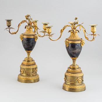 A pair of presumably English 18th century candelabra.