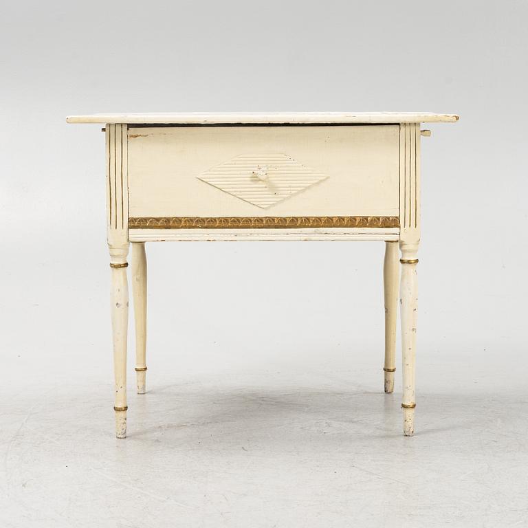 A Gustavian style table, 19th Century.