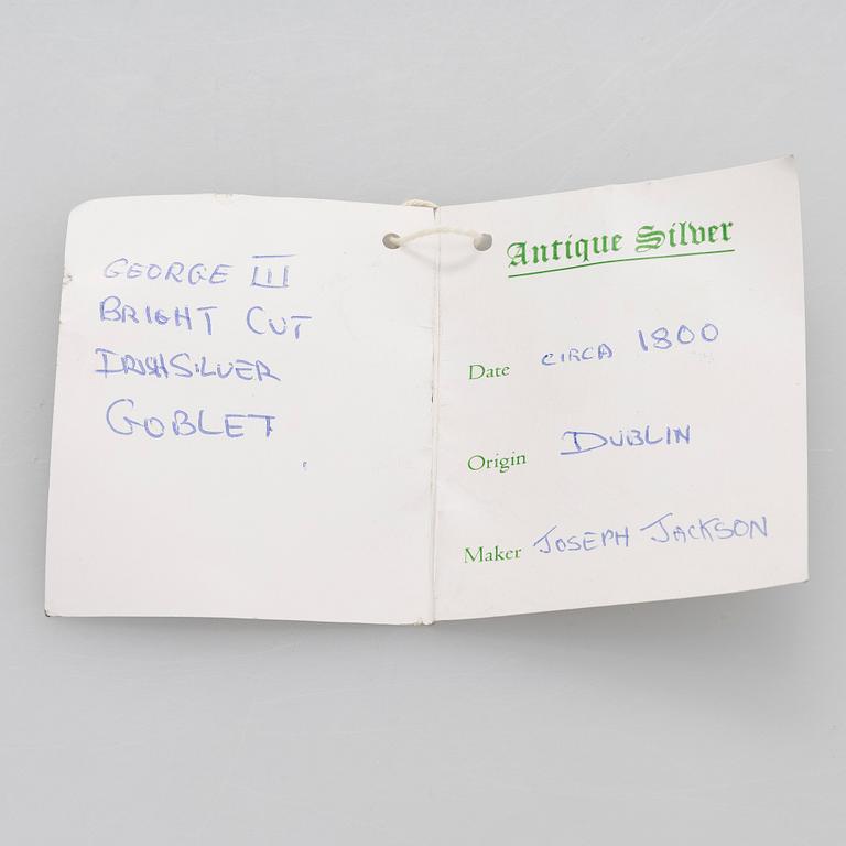 Robert Albin Cox, tuoppi, sterlinghopeaa, Lontoo 1754.