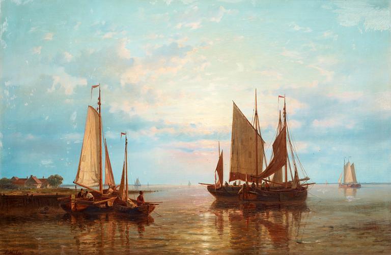 Abraham I Hulk, Fishing boats on quiet water.