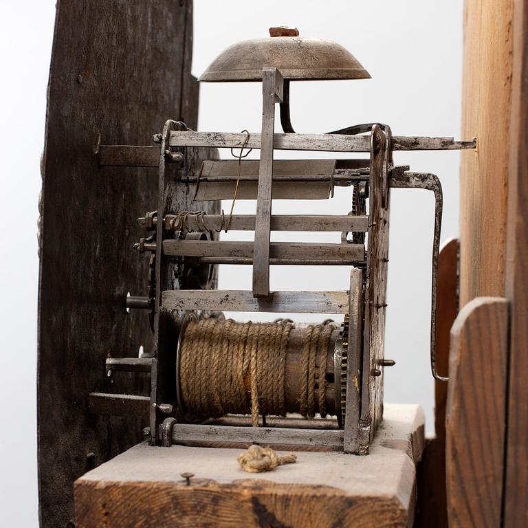 A Swedish long case clock, second half of the 18th century.