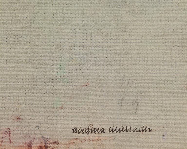 BIRGITTA LILJEBLADH, olja på pannå, signerad.