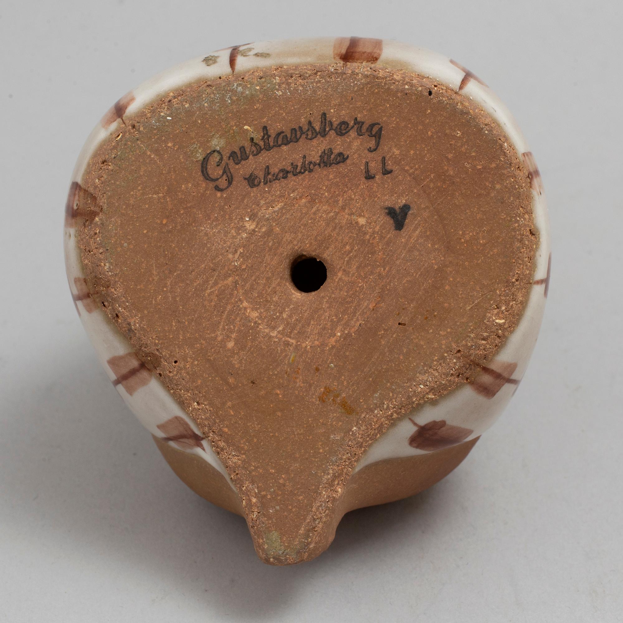 A Lisa Larson stoneware figurine, "Charlotta", for Gustavsberg.