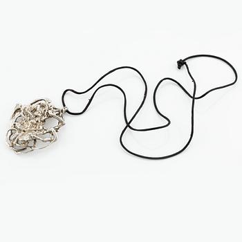 Peter von Post pendant and scarf holder, silver.