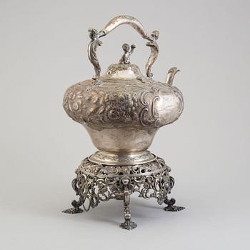 An 1823 silver samovar, probably by Joseph Angell, London, 1823.