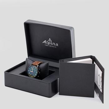 ALPINA, Startimer Pilot, Big Date, chronograph, wristwatch, 44 mm.