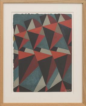 C GÖRAN KARLSSON, gouache, signed and dated -91.
