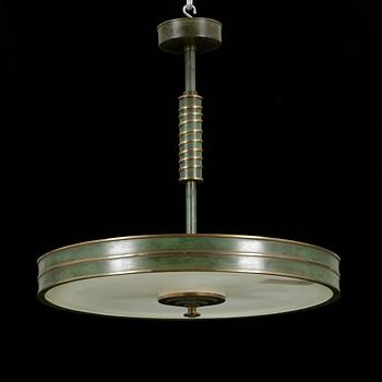 TAKLAMPA, art deco, 1930/40-tal. Höjd ca 53 cm.