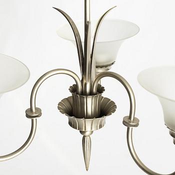 Harald Notini, Ceiling lamp, model "6317", Swedish Grace, Arvid Böhlmarks Lamp Factory, Stockholm, 1920s.