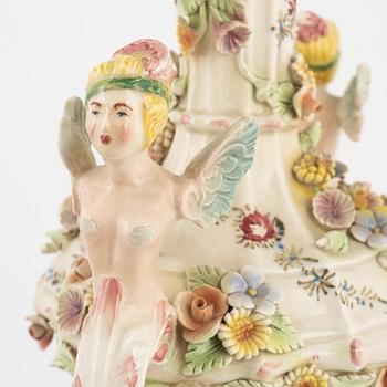 A ceramic table lamp, Ardalt Dresden, Nove, Italy, 21st Century.