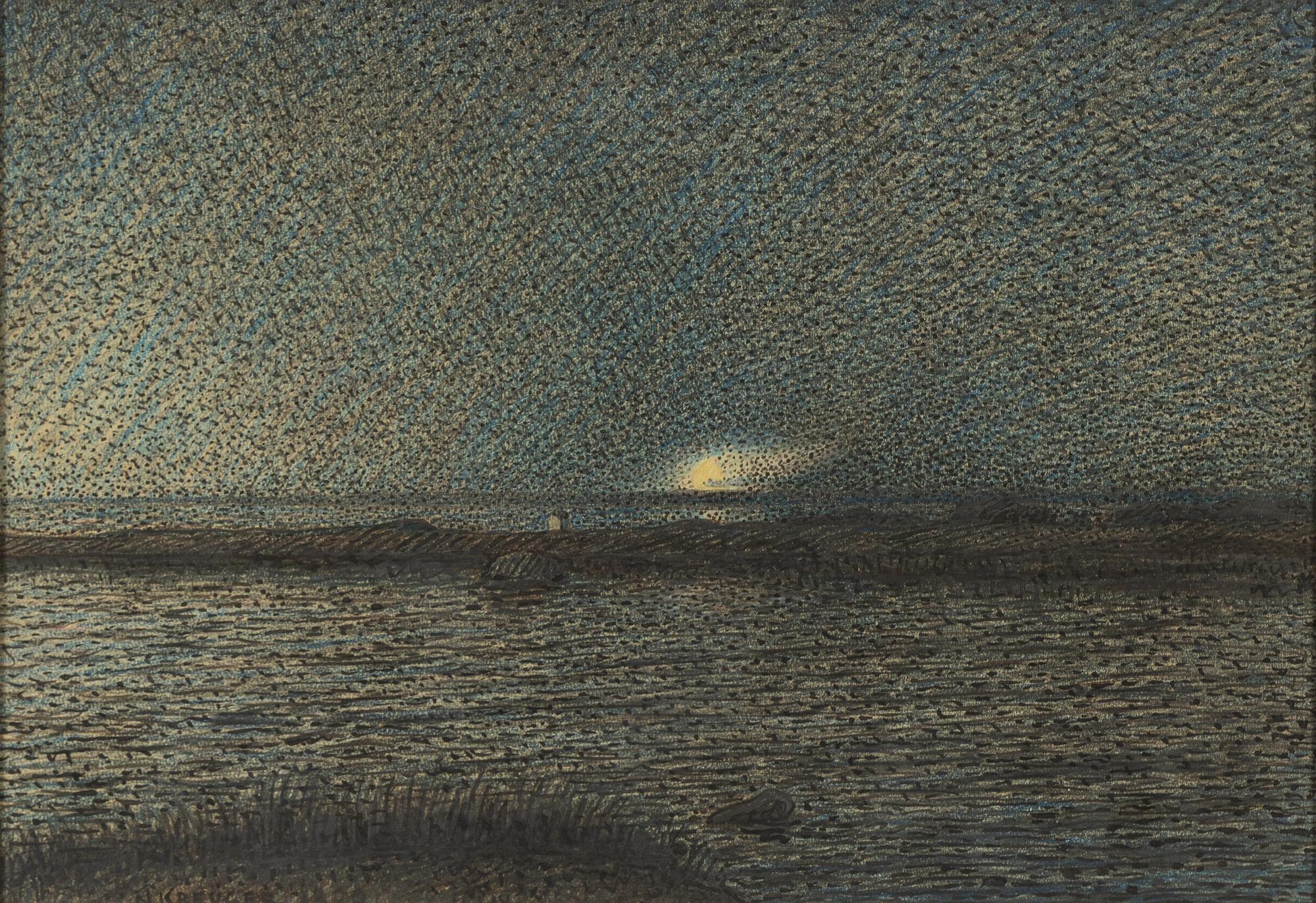 Nils Kreuger, mixed media, signed and dated 1900.