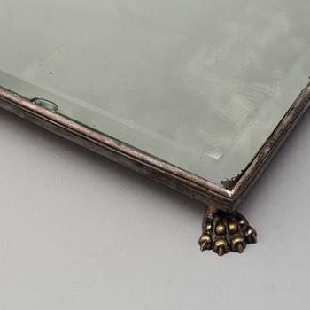 BORDSPLATEAU, del av, argent haché, rokoko, 1700-talets andra hälft.