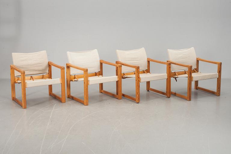 FÅTÖLJER, 4 st, "Diana", Karin Mobring, IKEA, 1900-talets senare del.