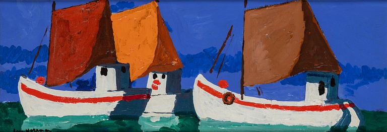 LARS NORRMAN, oil on panel, signed.