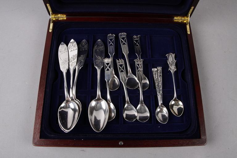 SKEDAR, 25 st, silver, bl a Alton och Ceson, 1900-talets andra hälft.