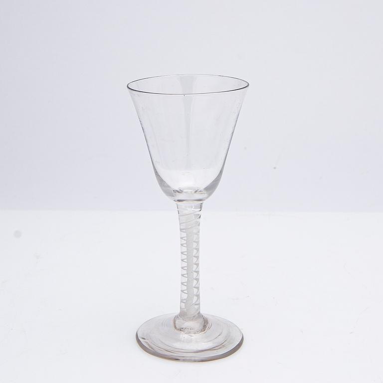A set of glass, 13 pieces, 18th century.