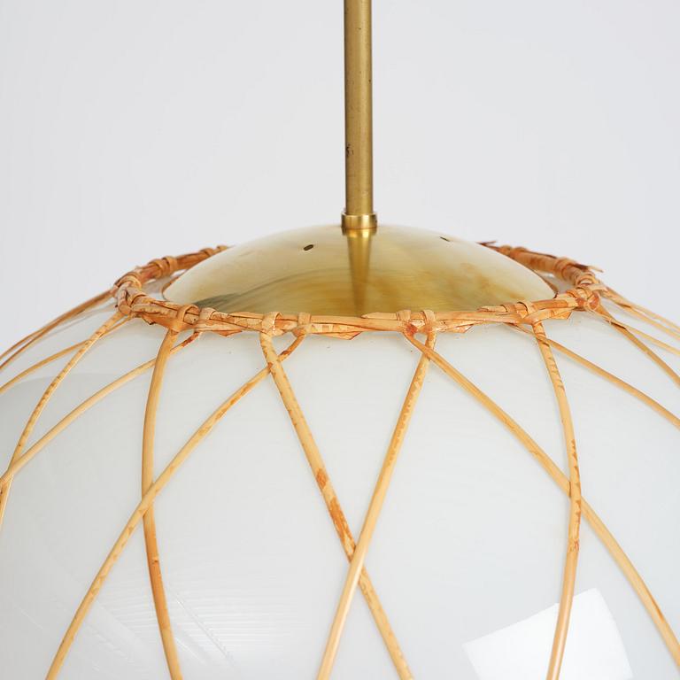Harald Notini, taklampa, modell 11555, Arvid Böhlmarks Lampfabrik, Stockholm, 1940-tal.
